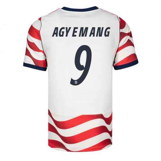 USA 2026 FIFA World Cup Soccer White Jersey Set ( Have Shorts ) Patrick Agyemang #9